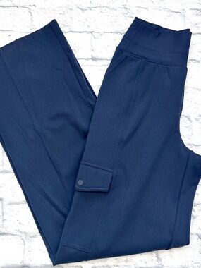 Athleta TALL navy Venice cargo wide leg pants XST - only worn once!
